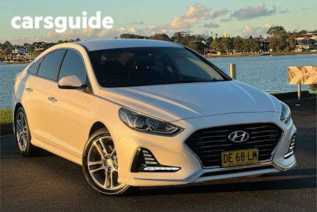 White 2018 Hyundai Sonata Sedan Premium