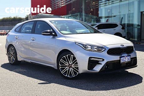 Silver 2021 Kia Cerato Hatchback GT Safety Pack
