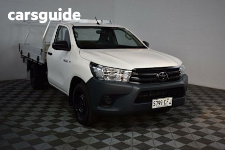 White 2020 Toyota Hilux Cab Chassis Workmate