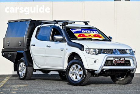 White 2011 Mitsubishi Triton Double Cab Utility GLX-R (4X4)