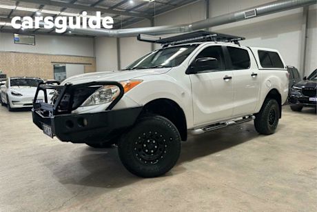 White 2013 Mazda BT-50 Dual Cab Utility XT (4X4)