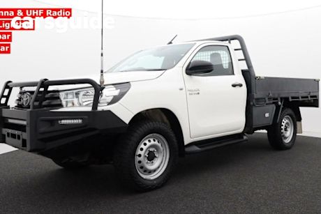 White 2020 Toyota Hilux Cab Chassis SR (4X4)