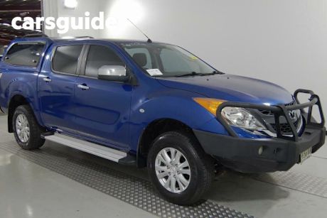 Blue 2012 Mazda BT-50 Ute Tray XTR (4x4)