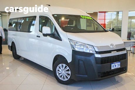 White 2021 Toyota Hiace Bus Slwb Commuter (12 Seats)