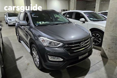 Silver 2013 Hyundai Santa FE Wagon Highlander Crdi (4X4)
