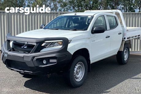 White 2019 Mitsubishi Triton Double Cab Chassis GLX Adas (4X4)