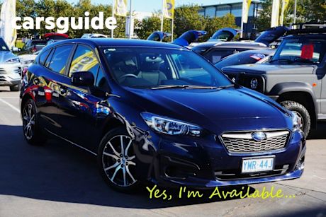 Blue 2018 Subaru Impreza Hatchback 2.0I (awd)