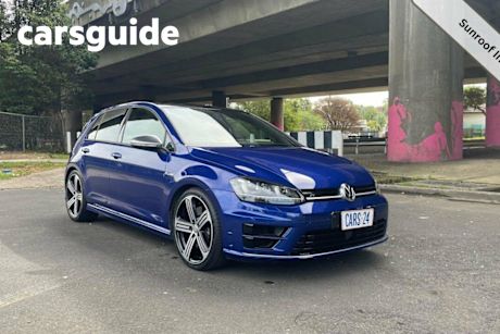 Blue 2017 Volkswagen Golf Hatchback R