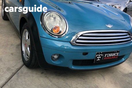 Blue 2007 Mini Cooper Hatchback