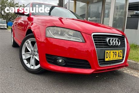 Red 2009 Audi A3 Hatchback Sportback 1.8 Tfsi Ambition