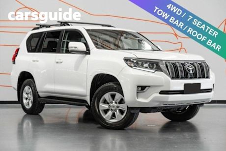 White 2018 Toyota Landcruiser Prado Wagon GXL (4X4)