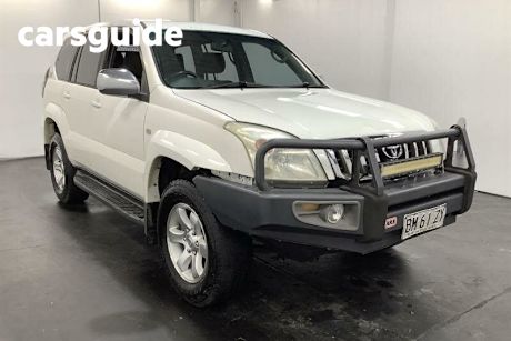 White 2005 Toyota Landcruiser Prado Wagon GXL (4X4)