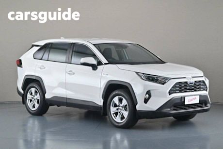 White 2019 Toyota RAV4 Wagon GX AWD Hybrid