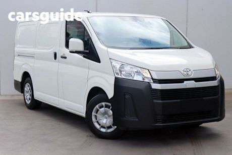 White 2019 Toyota Hiace Van LWB Exterior Pack