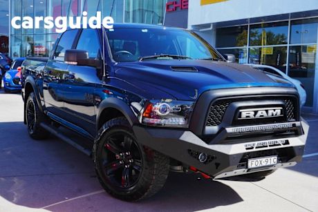 Blue 2022 Ram 1500 Crew Cab Utility Warlock II