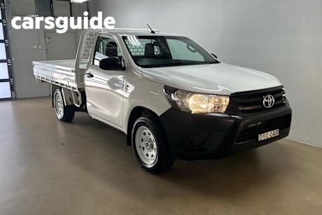 White 2018 Toyota Hilux Cab Chassis Workmate