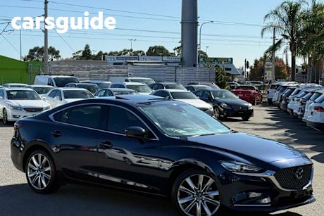 Blue 2021 Mazda 6 Sedan Atenza