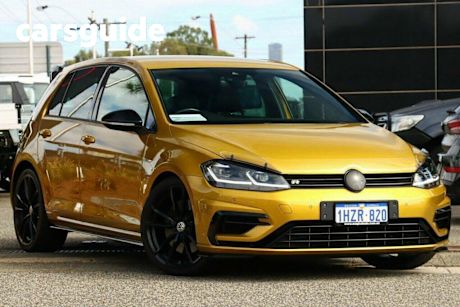 Yellow 2018 Volkswagen Golf Hatchback R Special Edition