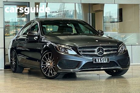 Grey 2014 Mercedes-Benz C200 Sedan