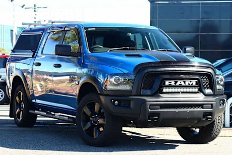 Blue 2020 Ram 1500 Crew Cab Utility Warlock (black/Grey/HYD Blue)
