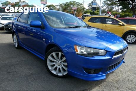 Blue 2010 Mitsubishi Lancer Sedan VR-X