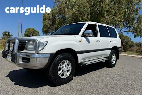 White 2001 Toyota Landcruiser Wagon GXL (4X4)