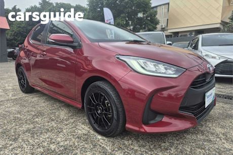Red 2022 Toyota Yaris Hatchback SX