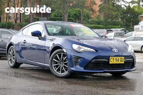 Blue 2017 Toyota 86 Coupe GT
