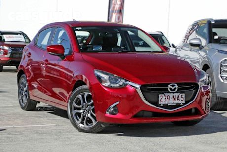 Red 2019 Mazda Mazda2 Hatch