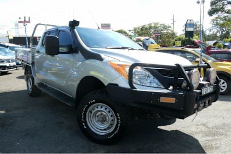 Silver 2012 Mazda BT-50 Dual Cab Chassis XT (4X4)