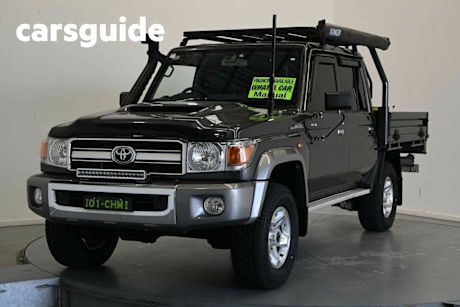 Grey 2022 Toyota Landcruiser 70 Series Double Cab Chassis GXL