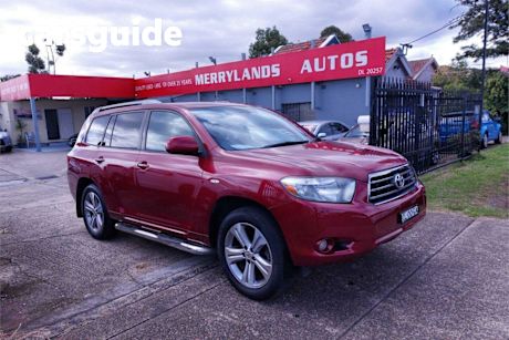 Red 2008 Toyota Kluger Wagon KX-S (fwd)
