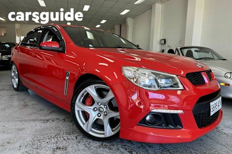 Red 2013 HSV Clubsport Sedan R8