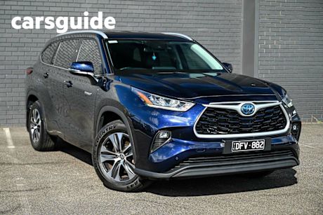 Blue 2022 Toyota Kluger Wagon GXL eFour