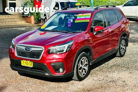 Red 2021 Subaru Forester Wagon