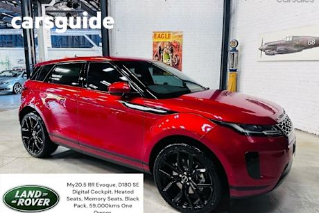 Red 2019 Land Rover Range Rover Evoque Wagon D180 SE (132KW)