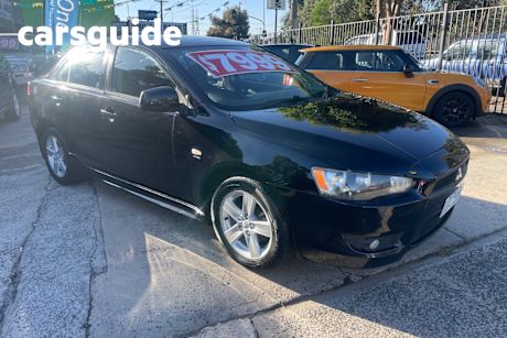 Black 2008 Mitsubishi Lancer Sedan VR