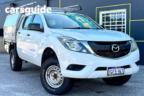 White 2017 Mazda BT-50 Dual Cab Chassis XT (4X2)