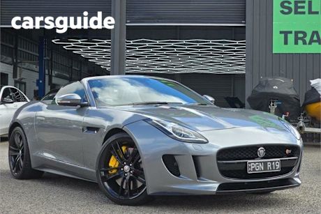 Grey 2013 Jaguar F-Type Roadster V8 S