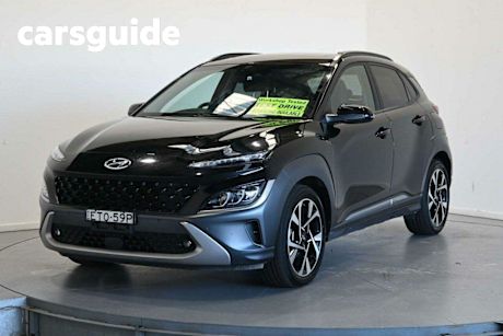 Black 2021 Hyundai Kona Wagon Highlander SRF (fwd)