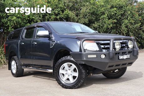 Grey 2012 Ford Ranger Dual Cab Utility XLT 3.2 (4X4)