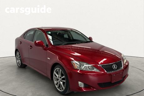 Red 2008 Lexus IS Sedan IS350 Version S