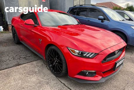 Red 2017 Ford Mustang Coupe Fastback GT 5.0 V8