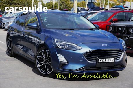 Blue 2019 Ford Focus Hatchback Titanium