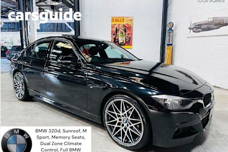 Black 2013 BMW 320D Sedan