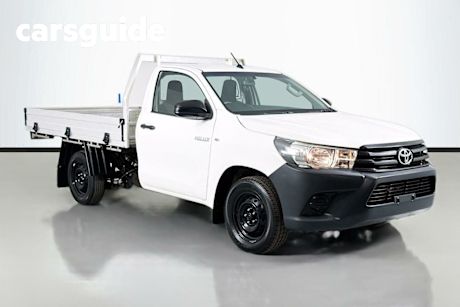 White 2018 Toyota Hilux Cab Chassis Workmate