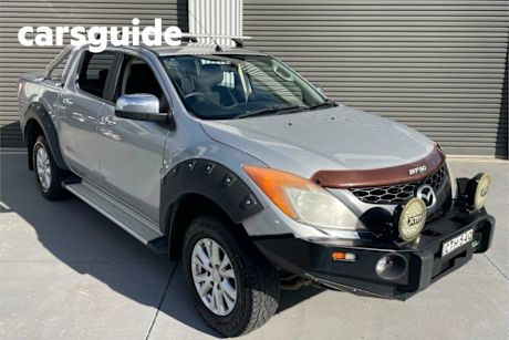 Silver 2013 Mazda BT-50 Dual Cab Utility XTR (4X4)