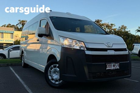 White 2021 Toyota Hiace Commercial Commuter High Roof Super LWB