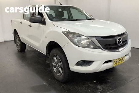 White 2016 Mazda BT-50 Dual Cab Utility XT (4X2)