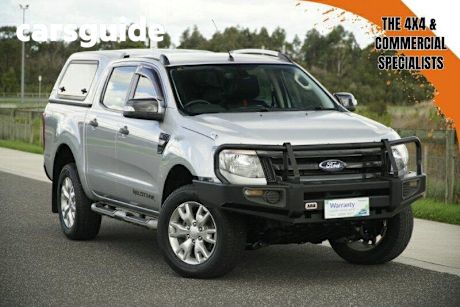 Silver 2013 Ford Ranger Crew Cab Utility Wildtrak 3.2 (4X4)